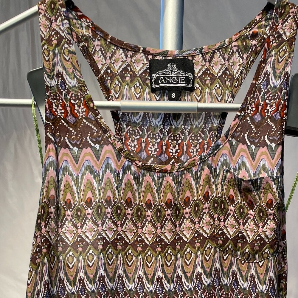 Angie Women’s Tops Size Small Boho Tunic Tank